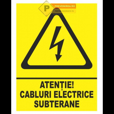 Indicatoare pentru cablurile electrice subterane